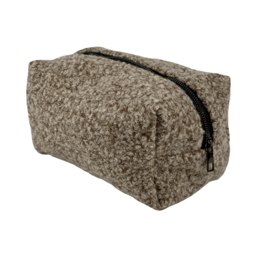 Косметичка женская с искусственного меха WeLassie 71105 Альда кофейная