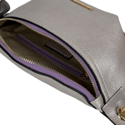 Сумка крос-боді жіноча шкіряна Enzo Nori EN1023-486 світло-фіолетова