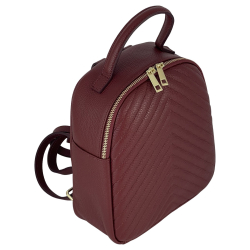 Рюкзак жіночий шкіряний Genuine Leather 955261 винний