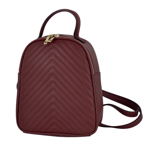 Рюкзак жіночий шкіряний Genuine Leather 955261 винний