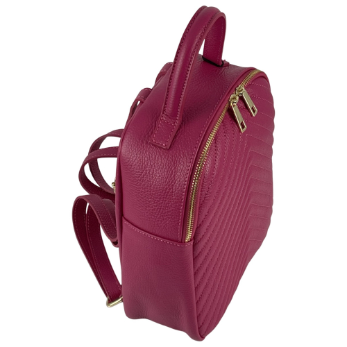 Рюкзак женский кожаный Genuine Leather 955261 фуксия