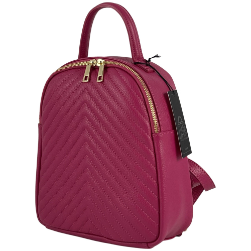 Рюкзак женский кожаный Genuine Leather 955261 фуксия