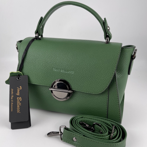 Сумка жіноча шкіряна Tony Bellucci 0551-211 зелена