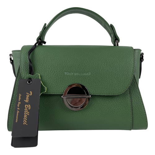 Сумка жіноча шкіряна Tony Bellucci 0551-211 зелена