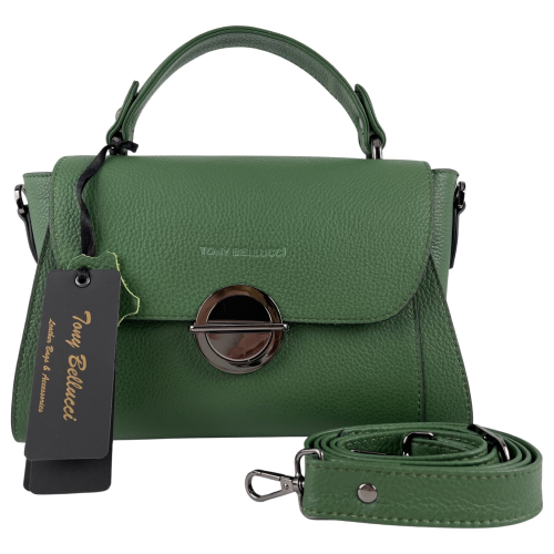 Сумка жіноча шкіряна Tony Bellucci 0551-211 зелена