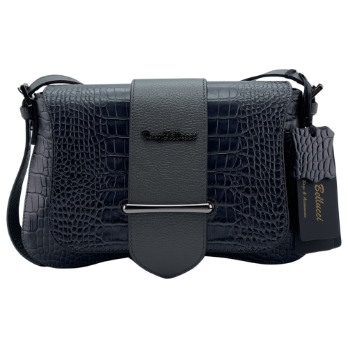 Сумка жіноча шкіряна Tony Bellucci 0517-359 сіра