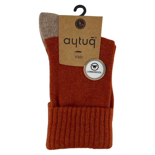 Шкарпетки жіночі Aytug 45002 Lambswool високі оранжеві Size 36-40