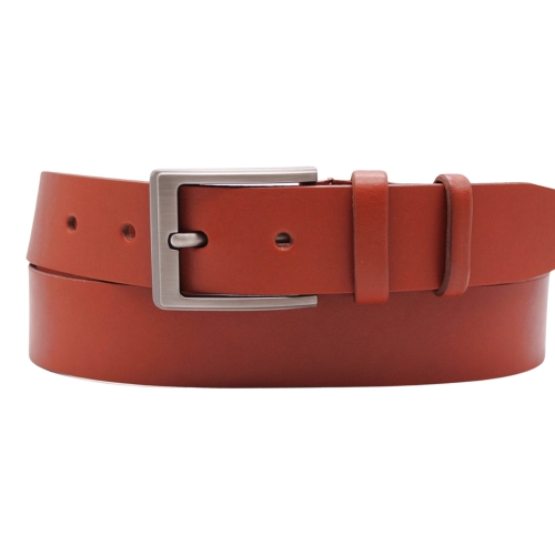 Ремень мужской кожаный Кремень 01407707 130 см Флоренция коньяк