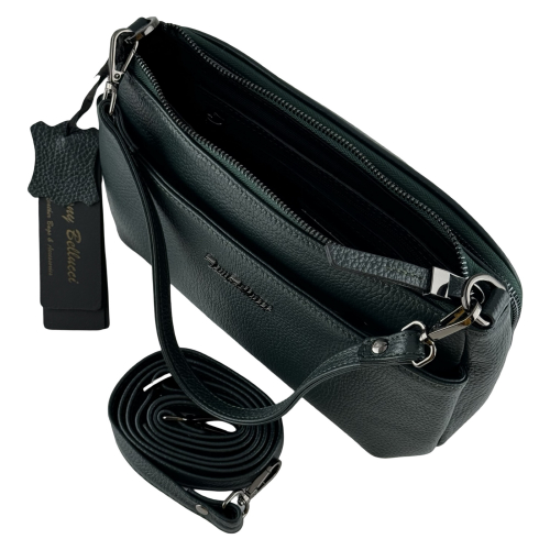 Сумка жіноча шкіряна Tony Bellucci 0440-1005 темно-зелена