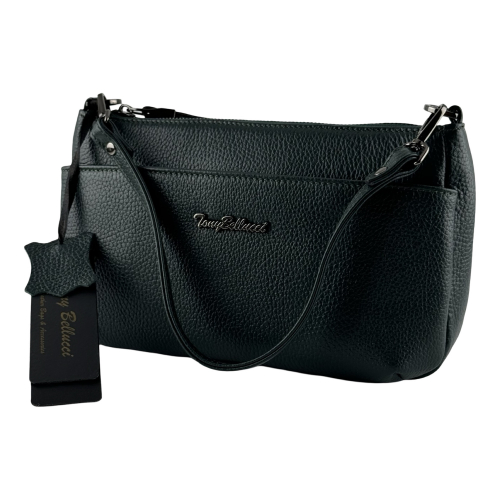 Сумка жіноча шкіряна Tony Bellucci 0440-1005 темно-зелена