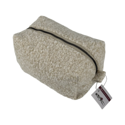 Косметичка жіноча зі штучного хутра WeLassie 71109 Альда бежева