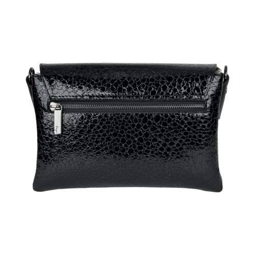 Сумка жіноча шкіряна лакована Karya 5073-558 чорна