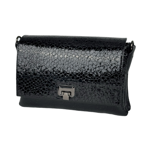 Сумка жіноча шкіряна лакована Karya 5073-558 чорна