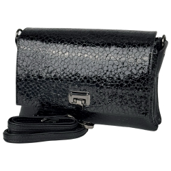 Сумка жіноча шкіряна лакована Karya 5073-558 чорна