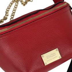 Сумка крос-боді жіноча шкіряна Enzo Nori EN1023-902 червона