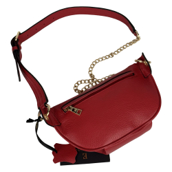 Сумка крос-боді жіноча шкіряна Enzo Nori EN1023-902 червона