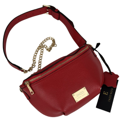 Сумка крос-боді жіноча шкіряна Enzo Nori EN1023-902 червона