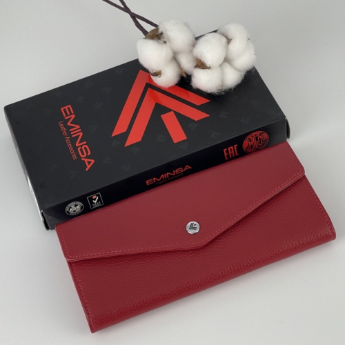 Гаманець жіночий шкіряний Eminsa 2184 18-5 червоний