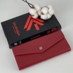 Кошелек женский кожаный Eminsa 2184 18-5 красный