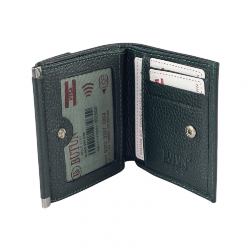 Гаманець жіночий шкіряний Butun 590-004 009 темно-зелений