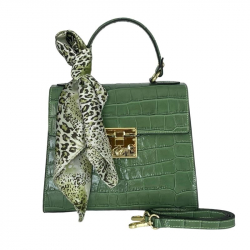 Сумка женская кожаная Genuine Leather 85123CC мятная