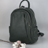Рюкзак женский кожаный Genuine Leather 543311 темно-зеленый