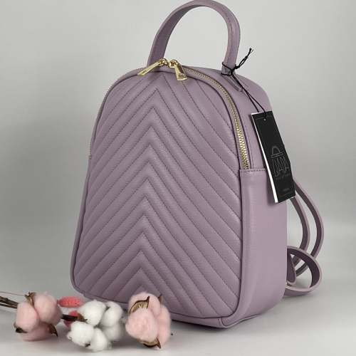 Рюкзак жіночий шкіряний Genuine Leather 955261 бузковий