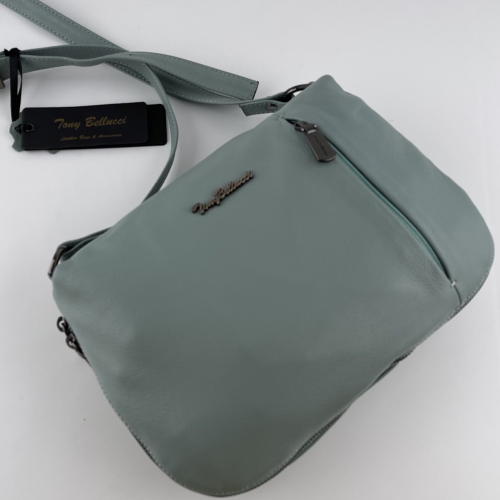 Сумка жіноча шкіряна Tony Bellucci 0073-14 фісташкова