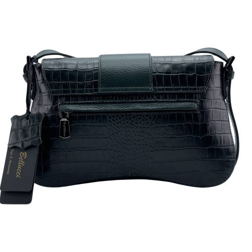 Сумка жіноча шкіряна Tony Bellucci 0517-360 темно-зелена