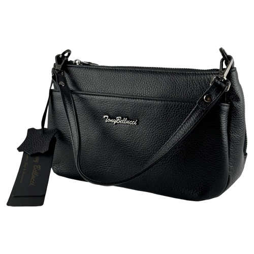 Сумка жіноча шкіряна Tony Bellucci 0440-281 чорна