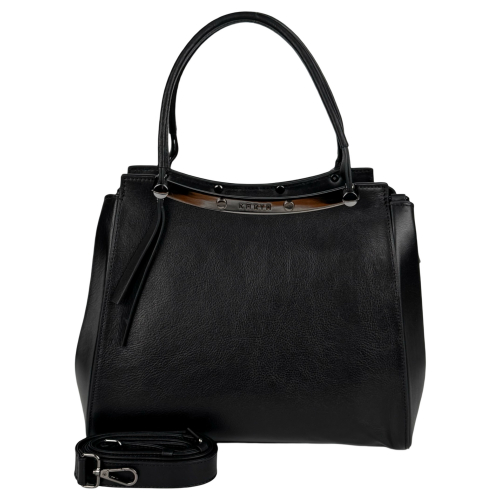 Сумка женская кожаная Karya 2487-612 черная