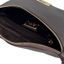 Сумка крос-боді жіноча шкіряна Enzo Nori EN1023-906 темно-коричнева