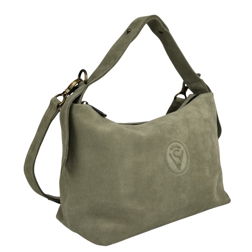 Сумка женская замшевая Vittorio Safino VSL 043 оливковая