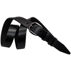 Ремень женский кожаный Кремень 05.30.00.263 черный 130 см