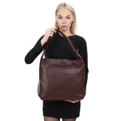 Сумка женская кожаная Tony Bellucci 0342-1905 бордовая