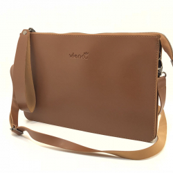 Сумка клатч Vienca G2418 світло-коричнева