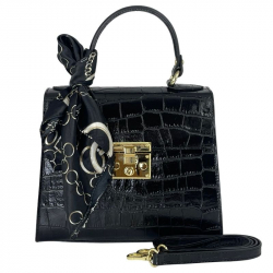 Сумка женская кожаная Genuine Leather 85123CC черная