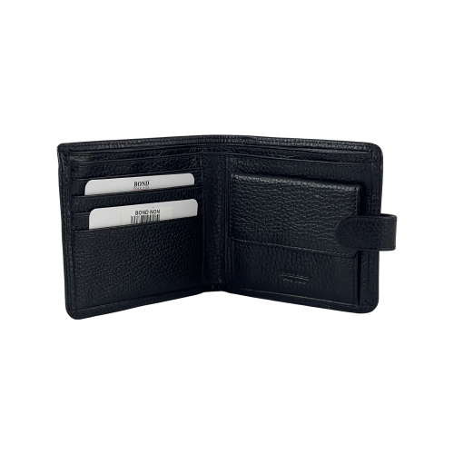 Кошелек мужской кожаный Bond 547-281 черный