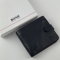Гаманець чоловічий шкіряний Bond 547-281 чорний