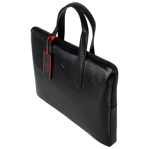 Сумка-портфель жіночий шкіряний Eminsa 7138 37-1 чорний