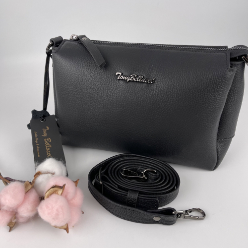 Сумка жіноча шкіряна Tony Bellucci 0707-281 чорна