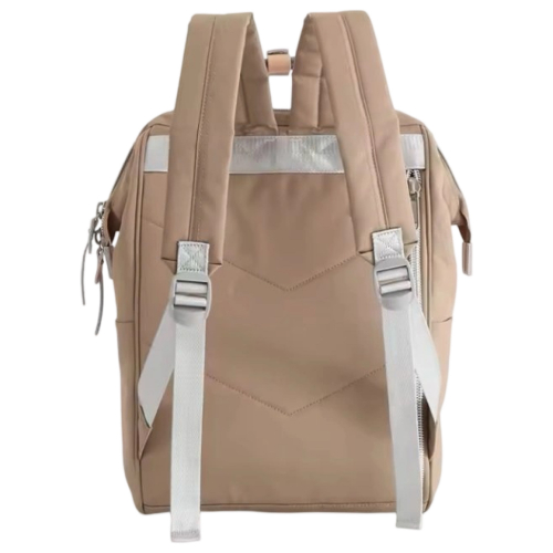 Рюкзак Himawari 1881-22 світло-коричневий із сірими вставками