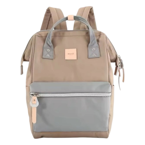 Рюкзак Himawari 1881-22 світло-коричневий із сірими вставками