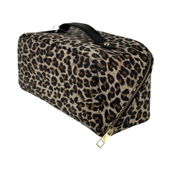Косметичка жіноча шкіряна WeLassie Паула K7102 леопардова світла