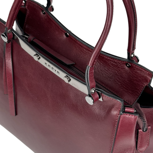 Сумка женская кожаная Karya 2487-618 марсала