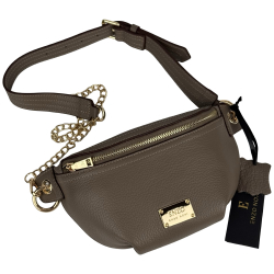 Сумка крос-боді жіноча шкіряна Enzo Nori EN1023-907 капучино