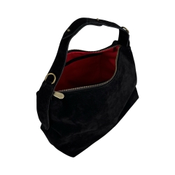 Сумка жіноча замшева Vittorio Safino VSL 043 чорна