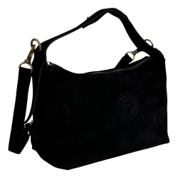 Сумка жіноча замшева Vittorio Safino VSL 043 чорна