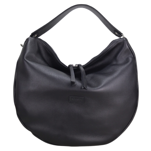 Сумка-хобо жіноча шкіряна Karya 2586-629 чорна