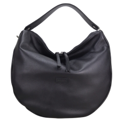 Сумка-хобо жіноча шкіряна Karya 2586-629 чорна